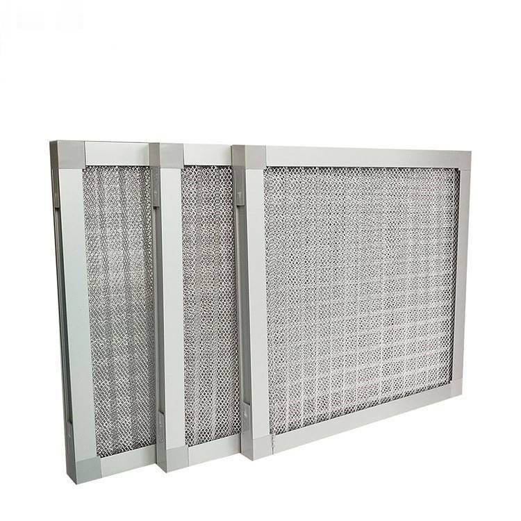 中央空调初效过滤器G4平板式过滤器铝合金边框60目不锈钢滤网厂家