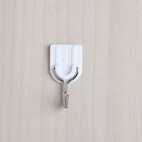 Качественный маленький крючок White пластик крепкий присоска крючок, мощная фиксация, одиночная закладная, сливной крючок