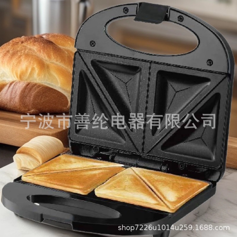 Máquina para hacer sándwiches estilo americano de 2 rebanadas, máquina para hacer sándwiches estilo europeo de 2 rebanadas, fabricante de máquinas para hacer sándwiches de 2 rebanadas para el desayuno image 4