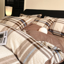 加厚保暖澳羊绒床上四件套2025新款冬季牛奶绒床单床笠被套三件套