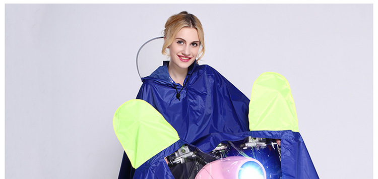 mefine Mingjia Adult Cycling Oxford Cloth Raincoat, non-disposable large brim outdoor cycling raincoat detail image 15