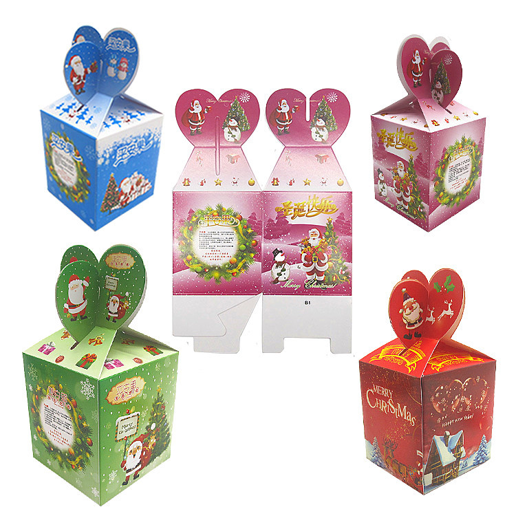 Apple Box Christmas Eve Cartoon Gift Box, Christmas Gift Box, Christmas-themed Gift & Candy Packaging Box—Wholesale