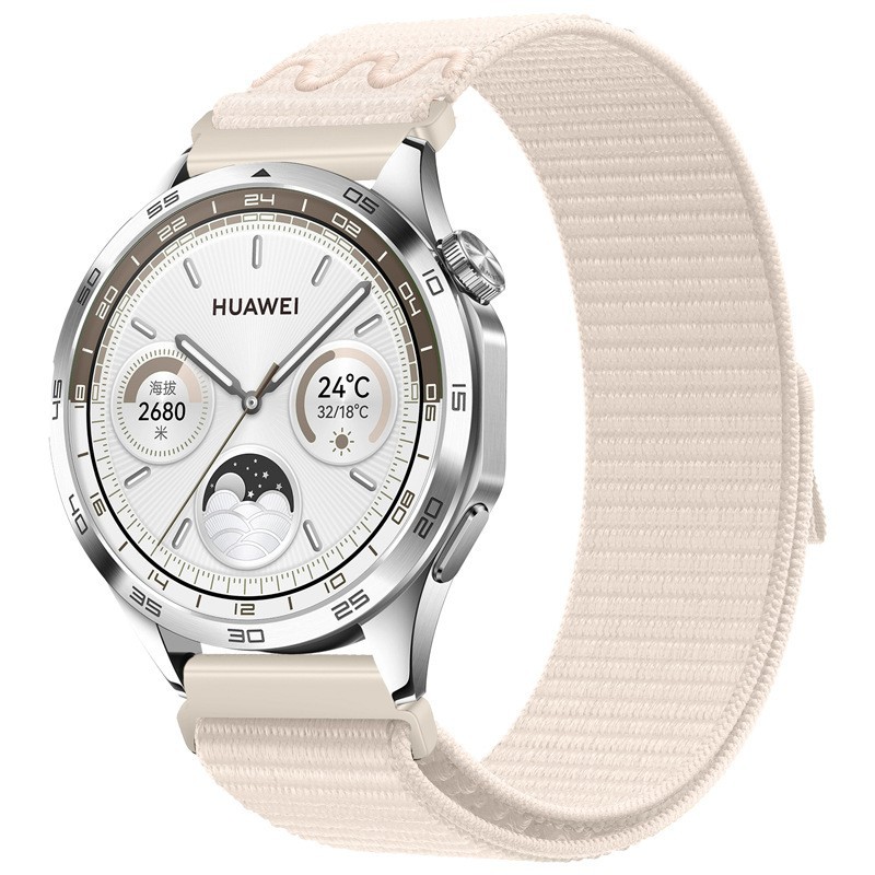 Huawei gt5/4 シーズンガーゼ時計ストラップ Samsung watch7/6 ユニバーサルベルクロループナイロン時計ストラップに適しています。