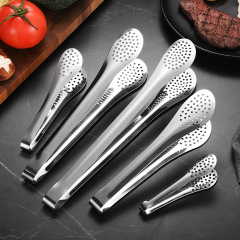 Non-magnetic stainless steel delicate food clip, extended fried barbecue steak clip, bar ice clip