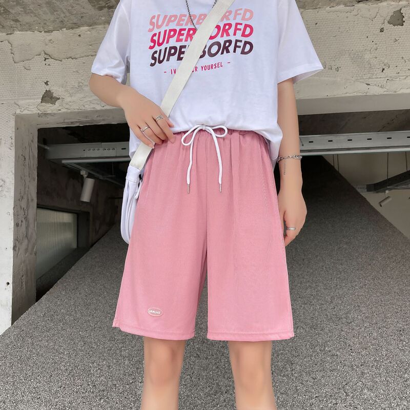 New five-point sports shorts women's summer thin loose large size casual straight pants Hong Kong flavor tide a generation of hair