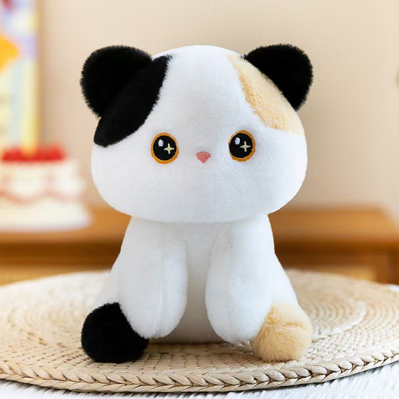 Sitting white cat / 20-25cm (single price