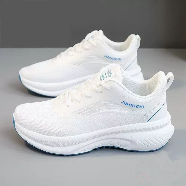 Women's Shoes, White Sneakers, Women's Casual Shoes, Spring and Autumn Mesh Breathable Running Shoes, Comfortable and Versatile Sports Shoes, White Sneakers