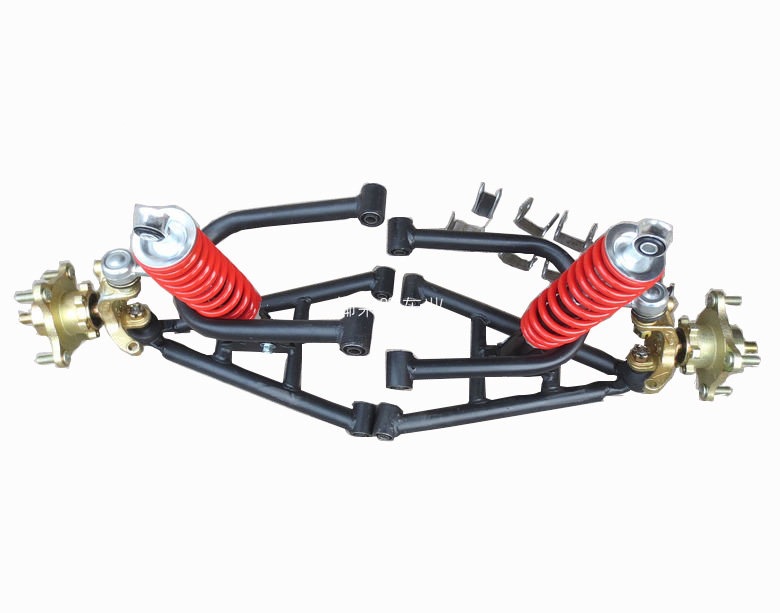 Modified Four-Wheel Go-Kart Front Suspension Parts, Big Bull Atv Front Swing Arm Steering Fork Flange Shock Absorber