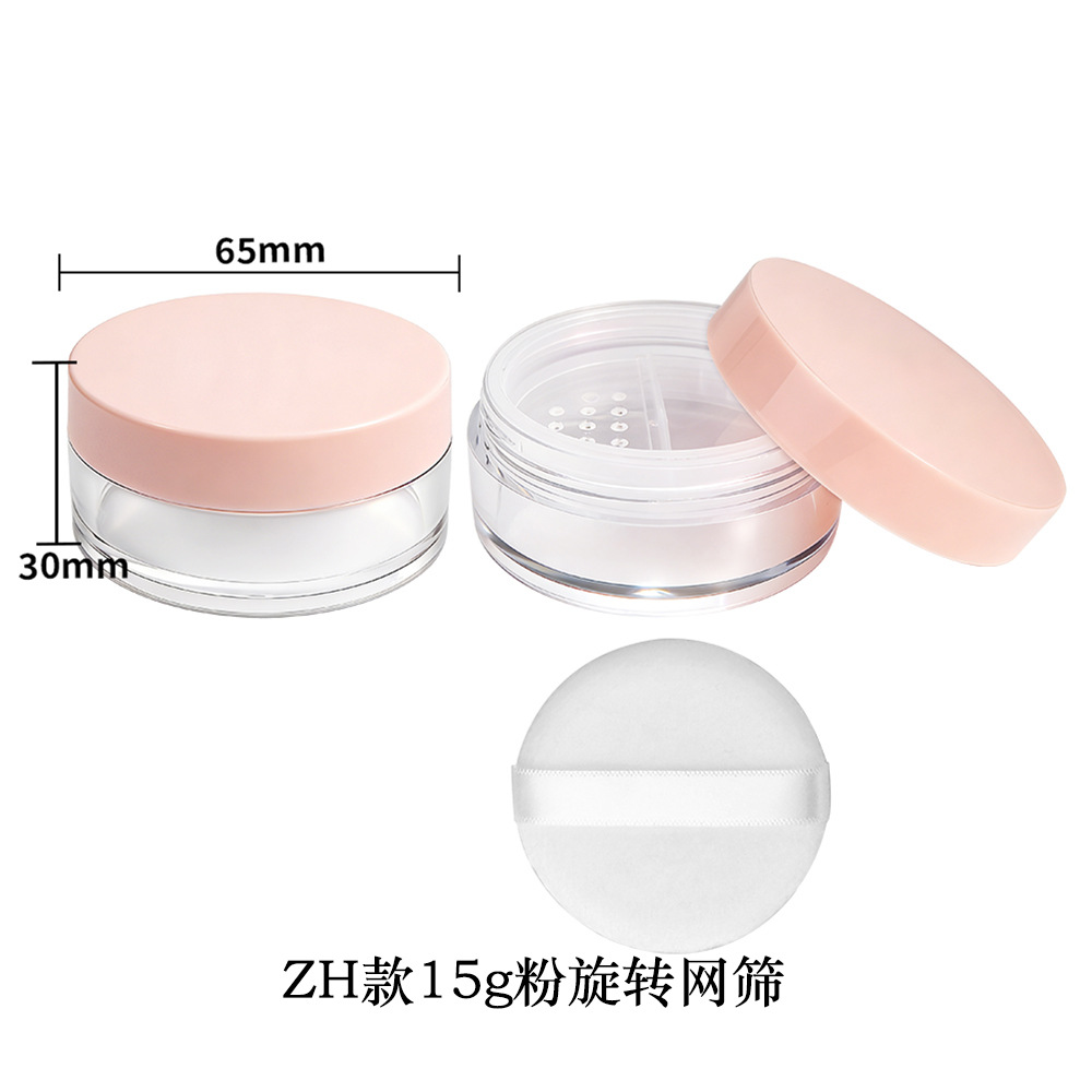 Materiales de embalaje para polvos sueltos en stock: caja dispensadora de polvo suelto ultrafina con tapa abatible y malla elástica grande, para 8g, 15g, 20g.