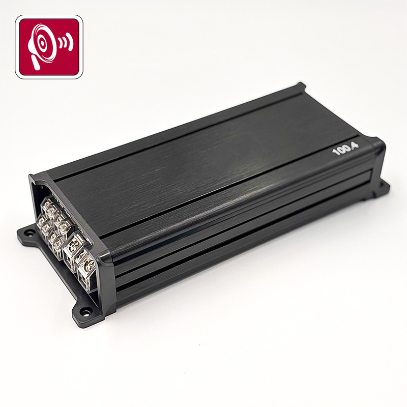 12V 車両車の非破壊オーディオ修正 1600W ハイパワー K1004 アルミニウム合金クラス D 4 チャンネルパワーアンプ|undefined