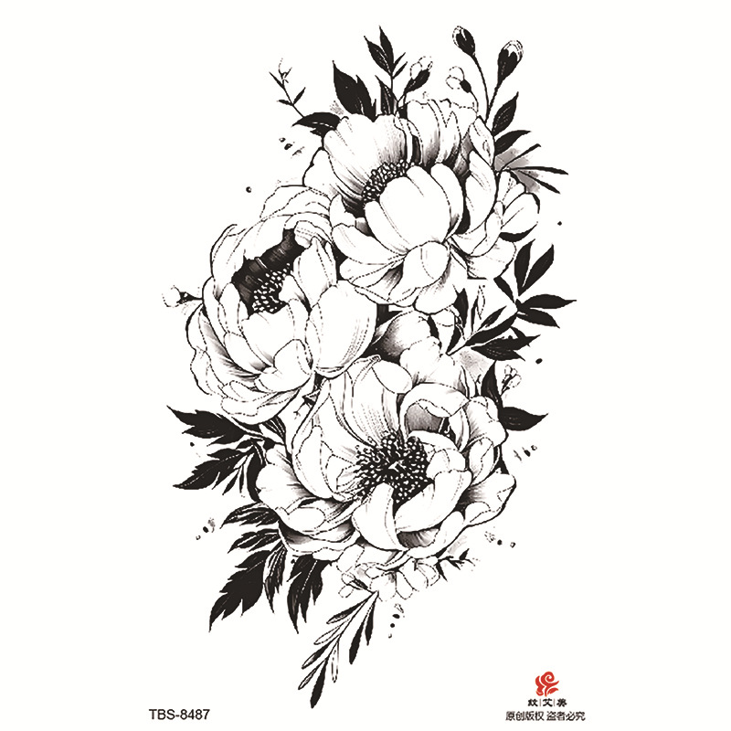 Pegatinas de tatuaje impermeables de brazo completo pequeño, símbolo de tótem, pegatinas de brazo pequeño, conjunto de ensamblaje al por mayor, suministro transfronterizo