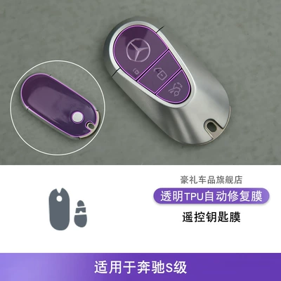 Car interior film, Interior Car Stickers Special Modification - 21-25-mercedes-benz-s-class-remote-control-key-film