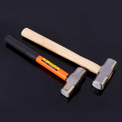 供應4p木柄鐵錘塑柄6P砸牆砸磚石工錘8P家居裝修工具八角錘