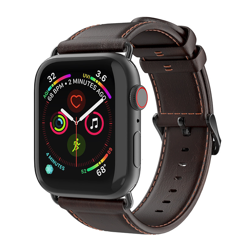 DUXDUCIS al por mayor correa de cuero nativa aplicable Apple iWatch universal Apple reloj Correa modelo de negocio image 11