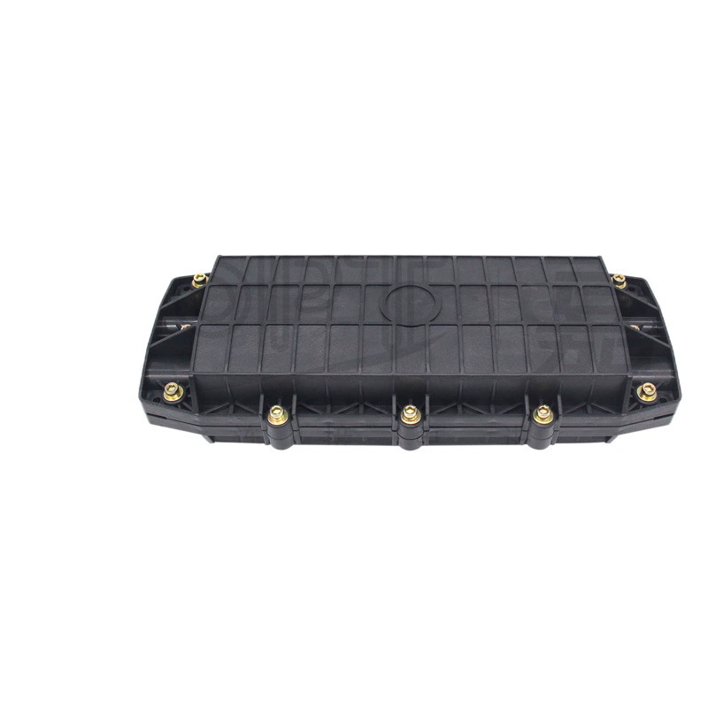 Коробка для соединения оптоволоконных кабелей на 96, 144, 192 волокна, водонепроницаемая, трехвходовая, трехвыходная, горизонтальная, механическая.