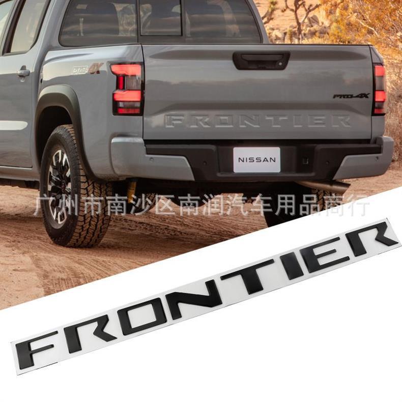 Suitable for Nissan FRONTIER tail box emblem, ABS pickup truck modification sticker, recessed emblem, plastic sticker