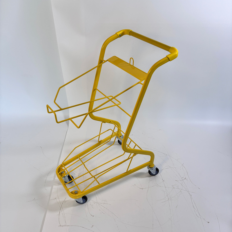 노란색 바구니 카트 Zhao Yiming은 동일한 스낵 카트를 원합니다.