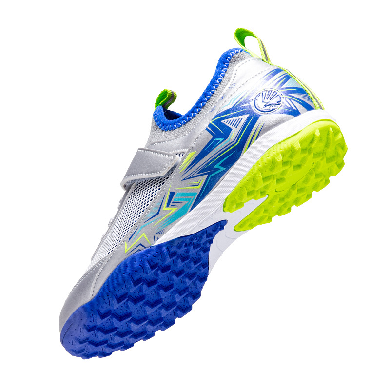 Zapatillas de Fútbol con Cierre de Velcro para Niños TPU y Malla Ligero para Césped Natural y Artificial image 6