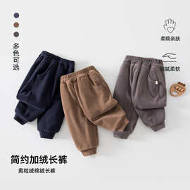婴童棉裤宝宝外穿裤加绒加厚保暖秋冬新款时尚潮流宽松柔软可爱