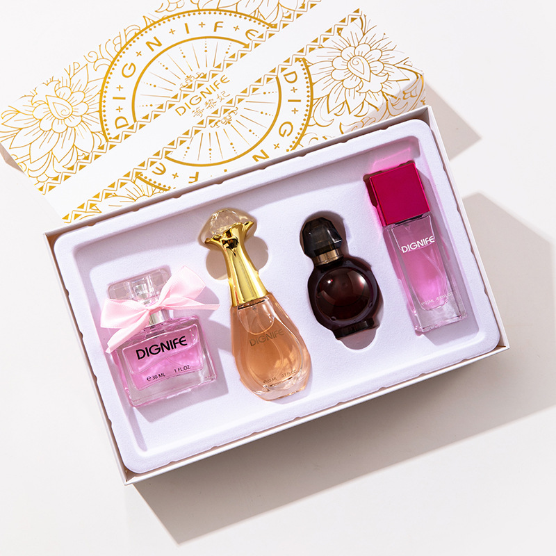 DIGNIFE / Li Fei Red Poison Set de cuatro piezas para hombres y mujeres, caja de regalo, fragancia duradera, fragancia fresca y elegante. image 1