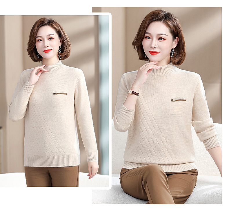 E5852 720K ÁO LEN NỮ TAIRYA BIG SIZE NGOẠI CỠ MÙA XUÂN THU ĐÔNG TRUNG NIÊN THỜI TRANG NỮ G02 SẢN PHẨM MỚI