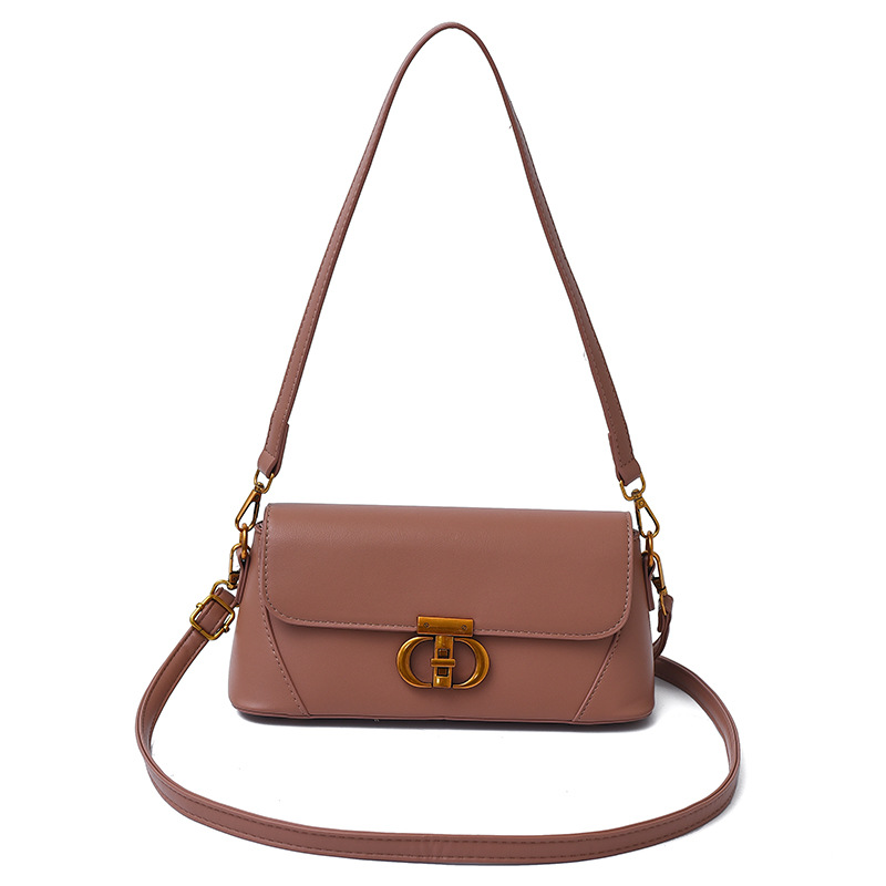 Bolsos para mujer 2025 nueva tendencia transfronteriza moda bolso cuadrado pequeño de un solo hombro sentido de alta gama bolso de mensajero con cerradura de hardware exquisito