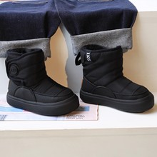 机能风防水儿童雪地靴2025加绒加厚男童大棉鞋运动冬鞋女童雪地鞋