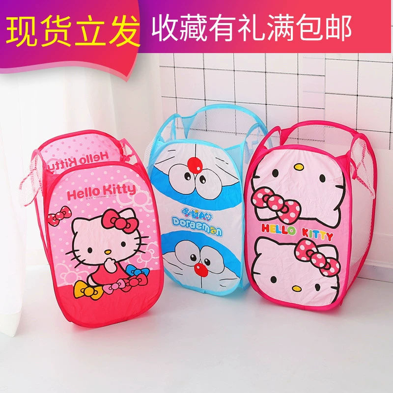 Мультфильм Корзина для белья Корзина для одежды Корзина для грязной одежды Ткань Рамка для одежды для ванной комнаты Складная корзина для хранения одежды