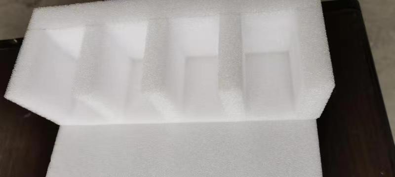 厂家供应白色珍珠棉成型异形卡槽齿轮仪器包装泡沫/异形缓冲包装