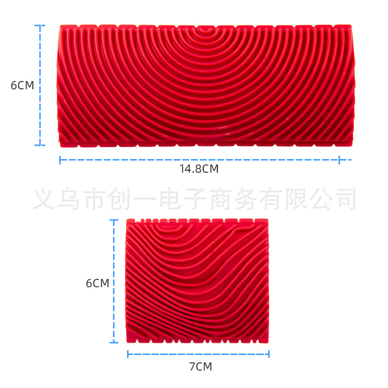 Herramienta de grano de madera de caucho máquina de grano de madera pintura de grano de madera rodillo de grano cepillo de grano de madera tubo galvanizado herramienta de madera de imitación de grano