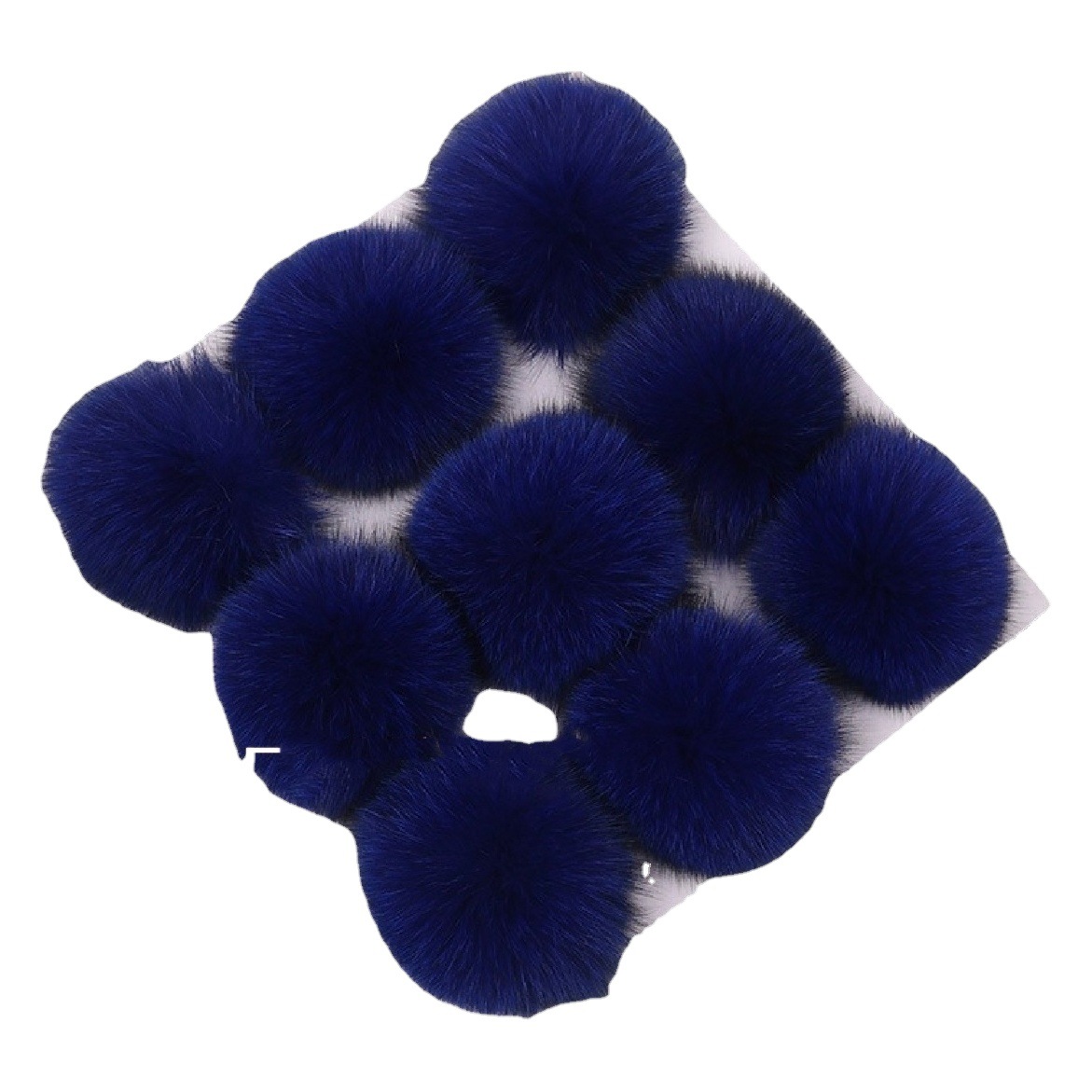 En stock 8-9cm de piel de zorro real Bola de piel accesorios de Ropa Accesorios de bricolaje bola de peluche colgante de la joyería