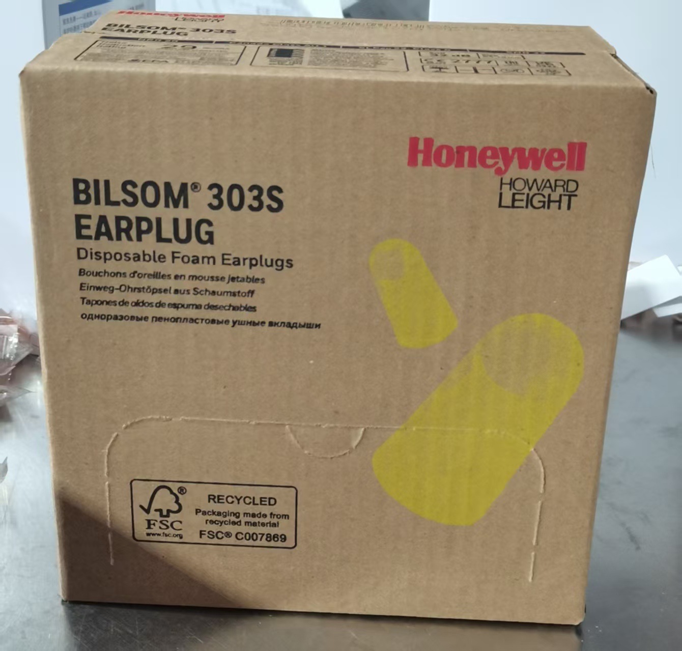 Tapones de Oído Aislantes para Dormir Honeywell 303S de Espuma 33dB para Trabajo y Estudio