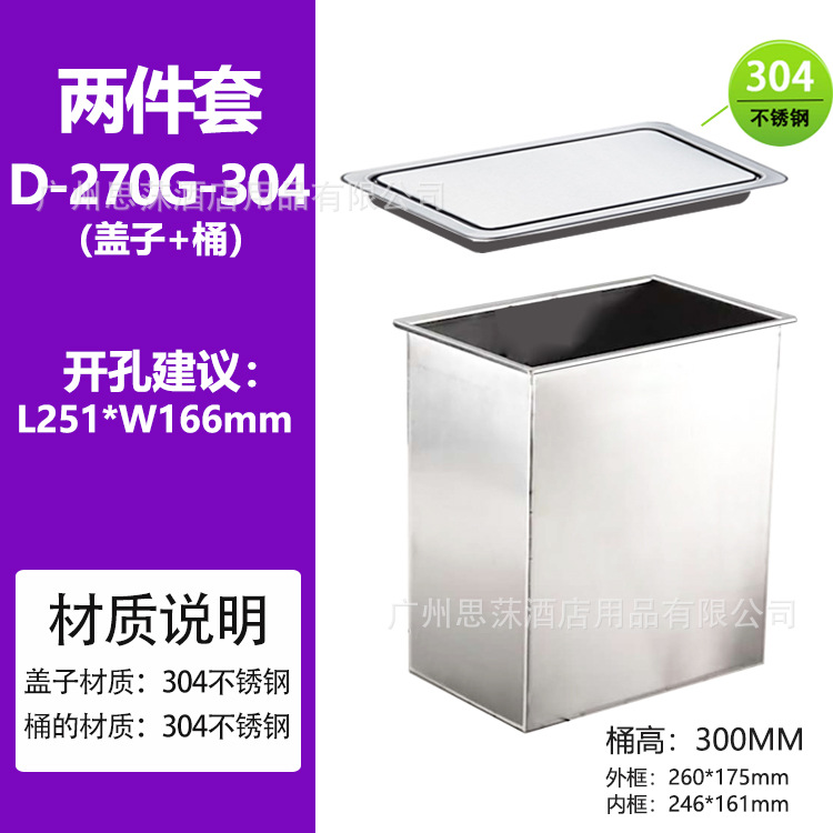 Cubierta de mesa incrustada basura puede cubrir cubierta de acero inoxidable cubierta Rocker cubierta Flip cocina lavabo herramientas cubierta oculta