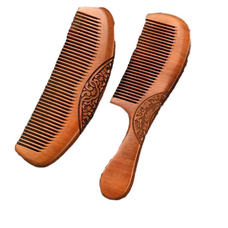 Madera doméstica de madera sólida anti-sándalo peine de cabello largo hombre natural pérdida de cabello madera estática