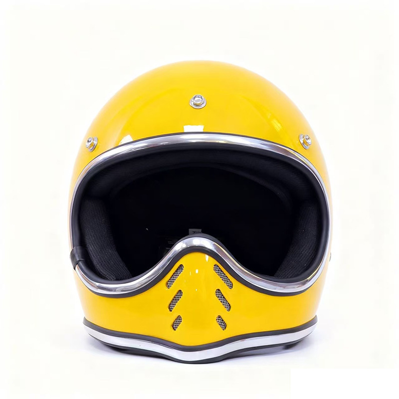 Japanese-Style Pointed Helmet Retro Cruiser Rider Helmet Motorcycle Scooter Fiberglass All-Season Space Full-Face Helmet