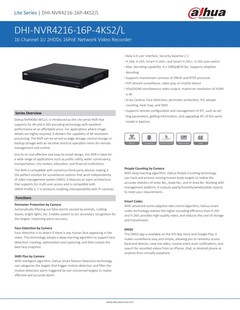 nvr4216-16p-4ks2/L Dahua English Machine Overseas Edition 16 POE