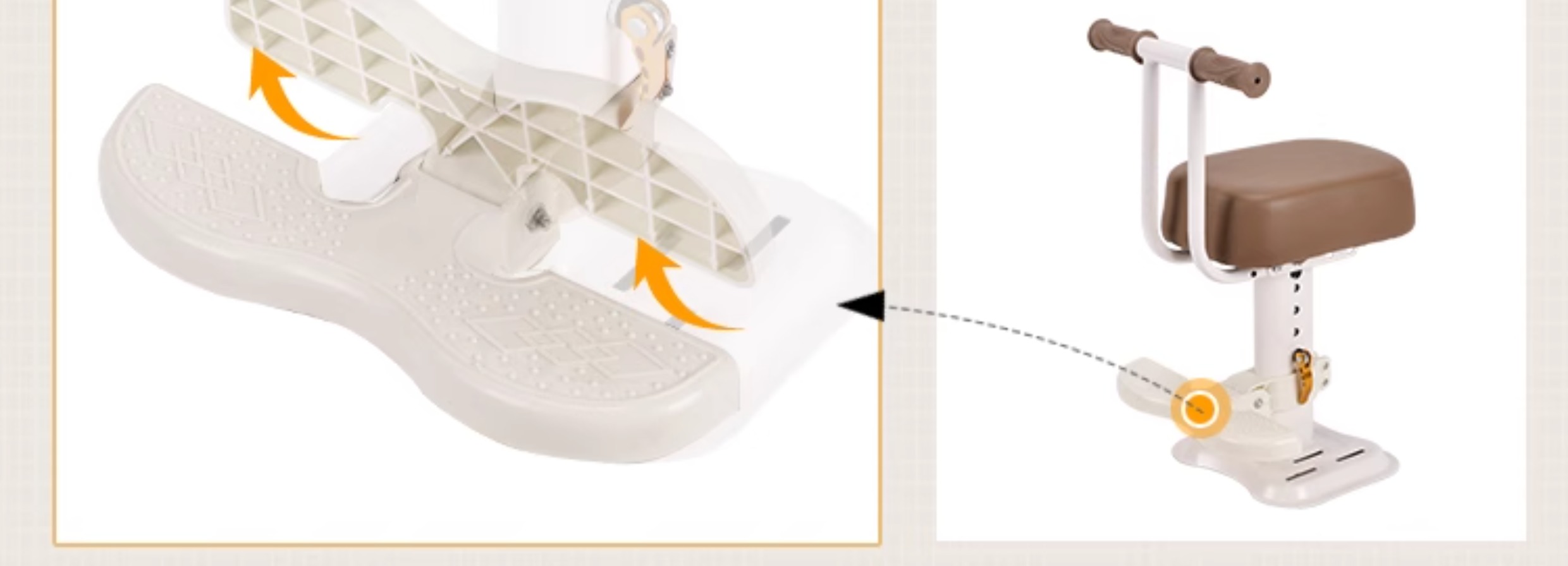 Suitable for Electric Vehicle Child Seats, Thickened Version, Liftable Child Stool, Baby Front-Mounted Battery Car for Children