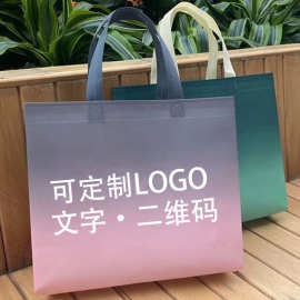 现货无纺布袋服装店手提袋定制覆膜时尚女装礼品衣服包装袋加logo