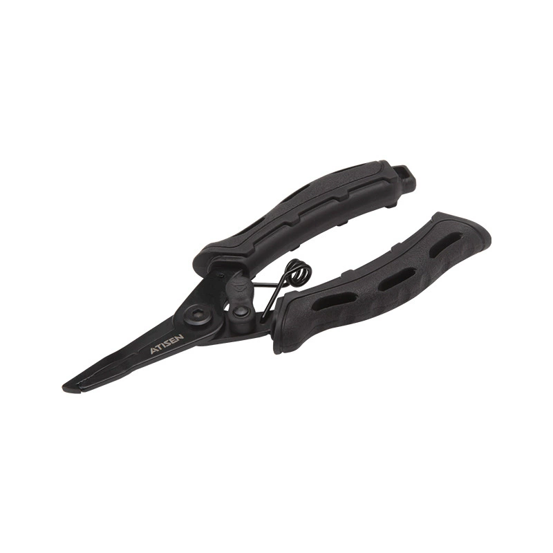 Outdoor multi-function fishhook pliers stainless steel fishing pliers line cutter hook remover pliers fishing scissors straight mouth fish grip pliers