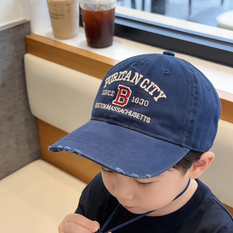 Lässiger Kinder-Sonnenhut mit UPF 50+, koreanischer Sonnenbrillen-Look, trendige Baseballkappe, modischer und stylischer Color-Blocking-Sonnenhut für Kinder, Neu_voghion.com