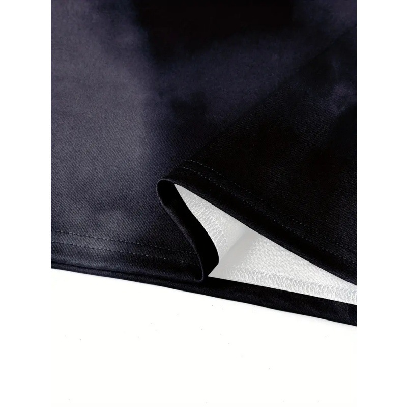 Primavera y otoño de los hombres sueltos de manga larga, solapa de hombro, cremallera, camisa POLO, top de todo fósforo, bandera de belleza clásica, impresión 3D