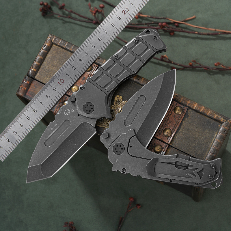 厂家批发野营刀户外刀高硬度持久锋利防身刀重型折刀便携式口袋刀