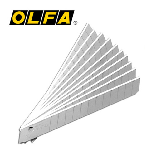 Wholesale Japan OLFA Arie ASB-10 standard blade knife blade 9mm 10-piece pack wallpaper wall cloth cutting blade