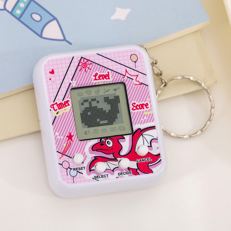 Square fuchsia Tamagotchi