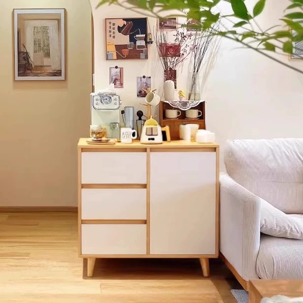 Встроенный в стену шкаф-буфет для домашнего использования, современный, простой, в стиле лёгкой роскоши, многофункциональный, экономичный и креативный стеллаж для хранения.