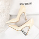 3169-3 with shallow mouth pointed sexy fashion contracted wind ultra-high nightclub show thin high heels for women's shoes single shoes