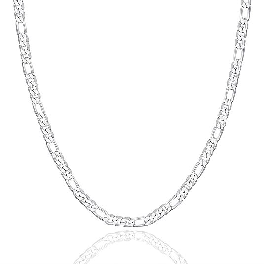 Herren Figaro Kette Aus Robustem Edelstahl In Silber Farbe_voghion.com