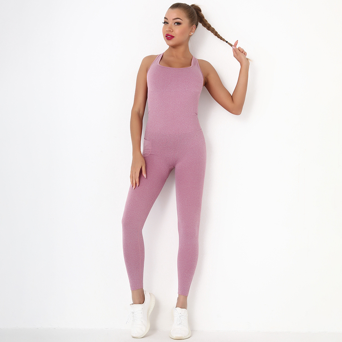 quick-drying pocket seamless one-piece yoga clothing  NSLX47518