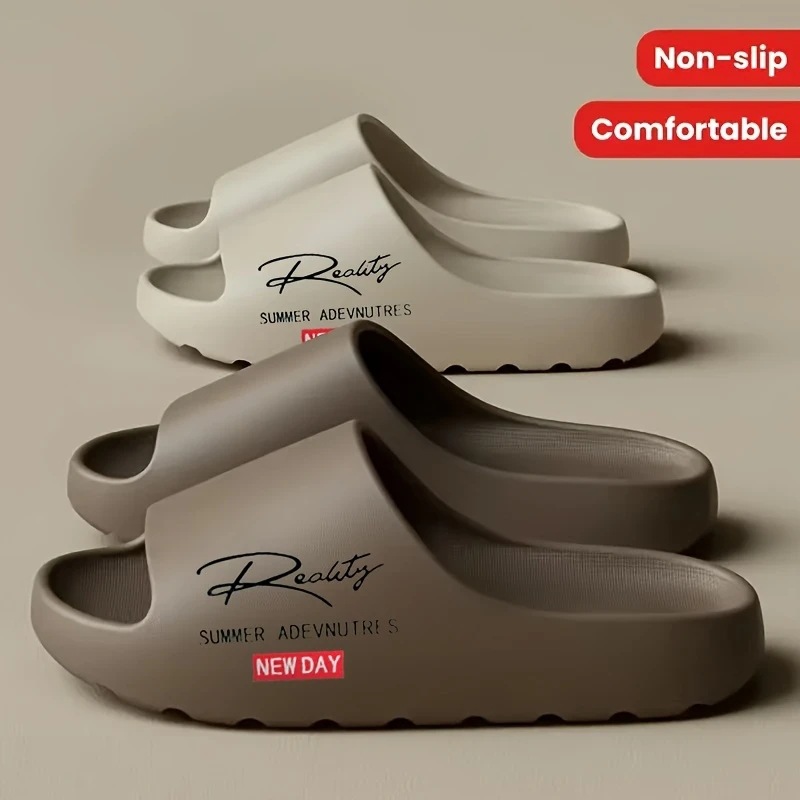 Women's Summer Cross-Over Coconut Slippers Thick Soled Non-Slip Wear-Resistant Quiet Outdoor Fashion Sandals For Couples Bathroom Use_voghion.com
