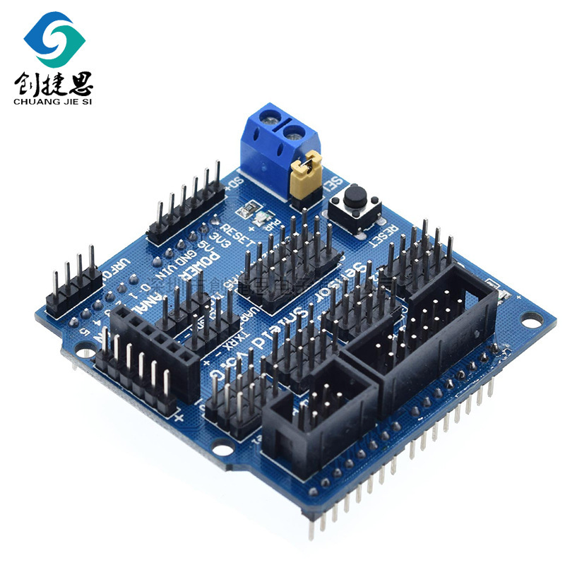Uno R3 v5 expansion board sensor shield v5.0 electronic building blocks blue version compatible with UNO R3
